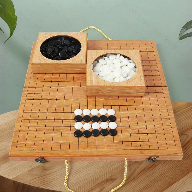 Board Game Vantage - 19웨이 고 세트 백개먼 보드 게임,