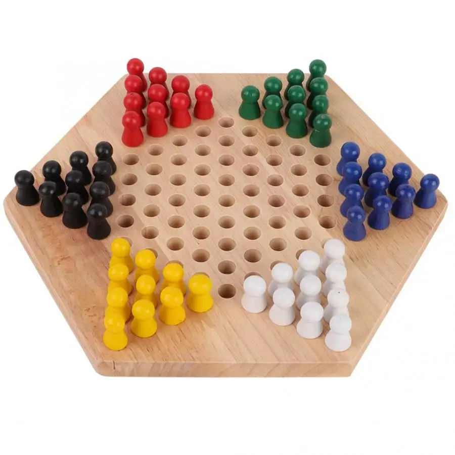 Board Game Quacks - 나무 교육 보드 어린이 클래식 Halma