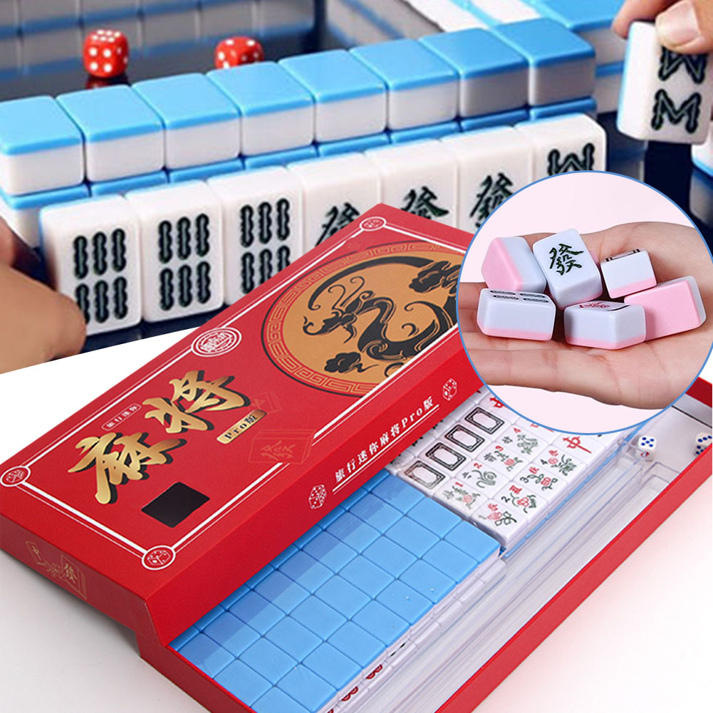 Board Game Pdf - 휴대용 여행 미니 마작 세트 여행용