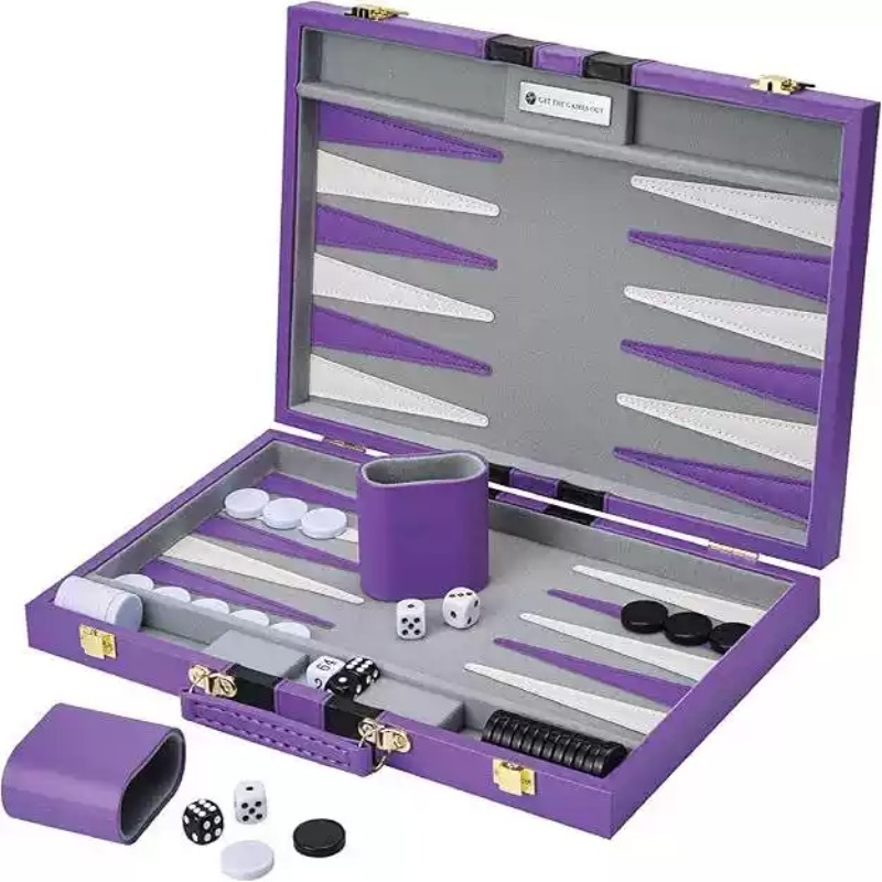 Game Storage Box - 11인치 PU 가죽 체스 세트 박스