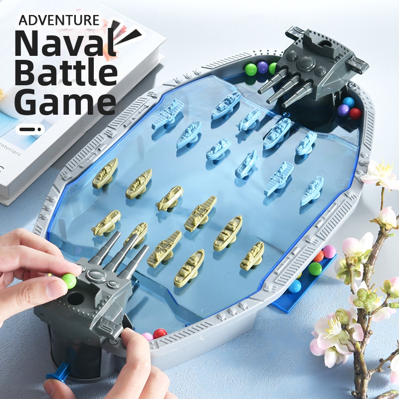 Board Game For 3 Players - 클래식 네이비 배틀 2인용 구슬 슈팅