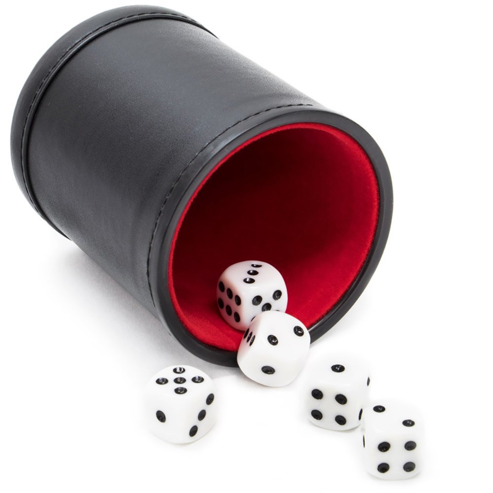 가죽 주사위 컵 세트 (6개의 점이 있는 주사위, 빨간 - Board Game Yahtzee 리뷰 및 가격
