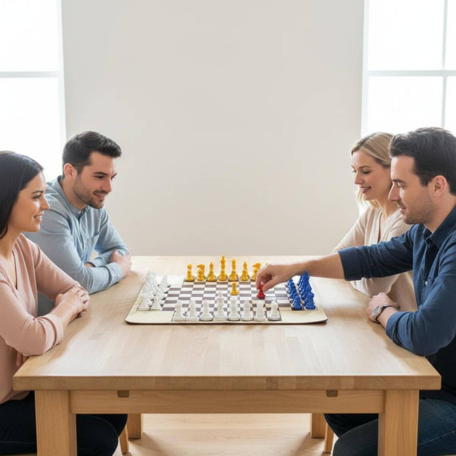 다채로운 색상의 4인용 체스 세트 - 독특한 4인용 체 - Board Game For 3 Players 리뷰 및 가격