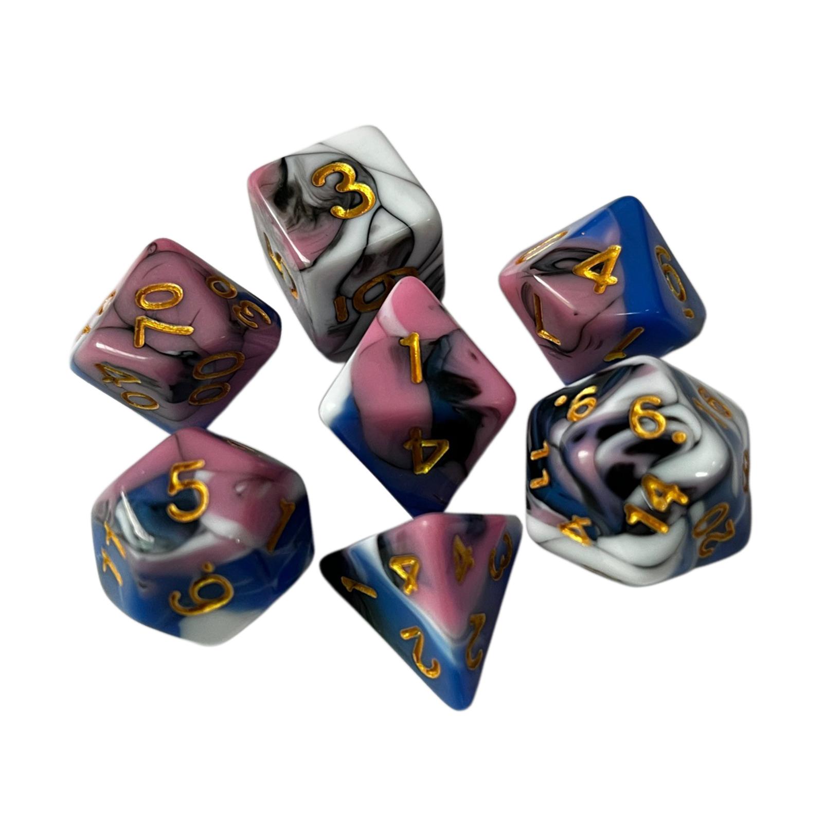 아크릴 각인 다면체 주사위 다양한 크기 파티 선물 세트 - Board Game Roleplay 리뷰 및 가격