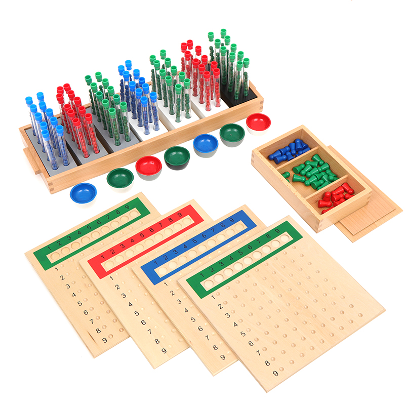 몬테소리 수학 재료 나무 보드 긴 분할 튜브, 어린이  - Board Game Youtube 리뷰 및 가격