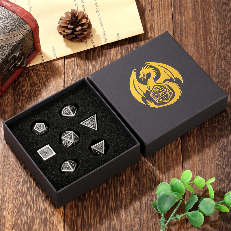 7개 세트 금속 다면체 주사위 테이블 보드 롤플레잉 게 - Board Game Roleplay 리뷰 및 가격