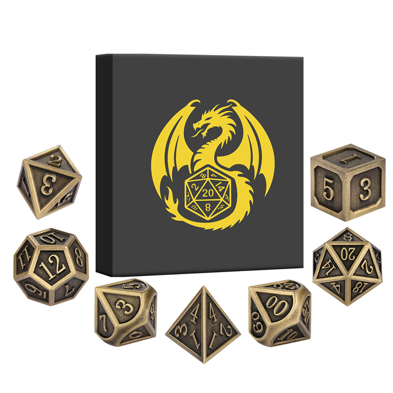 7개 세트 금속 다면체 주사위 테이블 보드 롤플레잉 게 - Board Game Roleplay 리뷰 및 가격