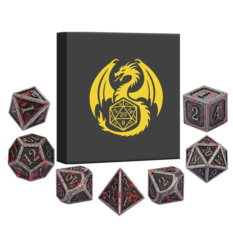 7개 세트 금속 다면체 주사위 테이블 보드 롤플레잉 게 - Board Game Roleplay 리뷰 및 가격