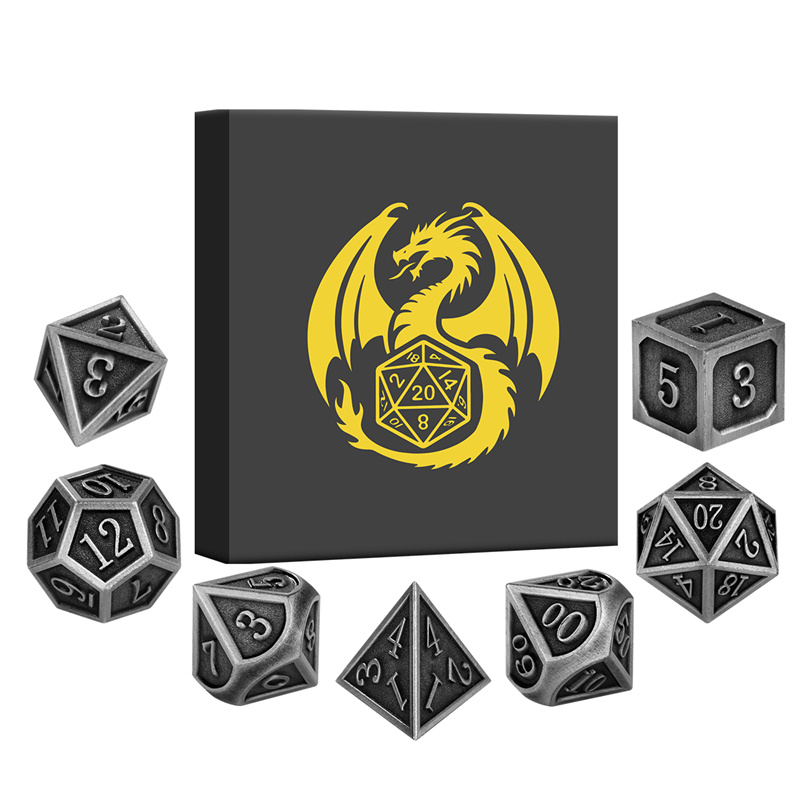 7개 세트 금속 다면체 주사위 테이블 보드 롤플레잉 게 - Board Game Roleplay 리뷰 및 가격