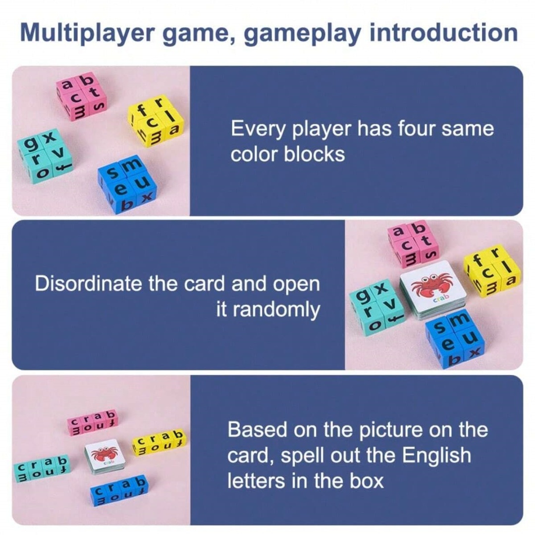 어린이 알파벳 철자 보드 게임, 16개의 글자 블록 + - Board Game Pdf 리뷰 및 가격
