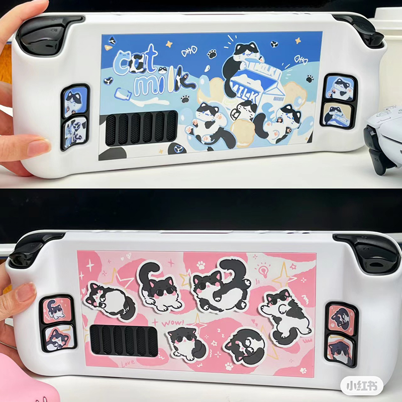 스팀 데크 게임 콘솔을위한 만화 우유 고양이 보호 케이 - Board Game Steam 리뷰 및 가격