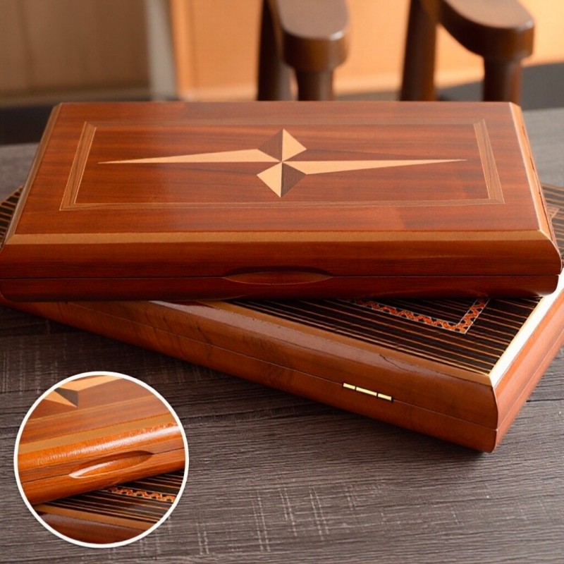 단단한 나무로 만든 백개먼 11-19인치 고급 전문가용 - Board Game Quacks 리뷰 및 가격
