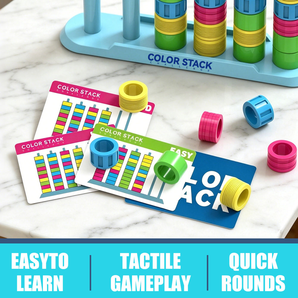 컬러 스택 챌린지 재미있는 파티와 가족 게임을 위한 빠 - Board Game Strategi 리뷰 및 가격