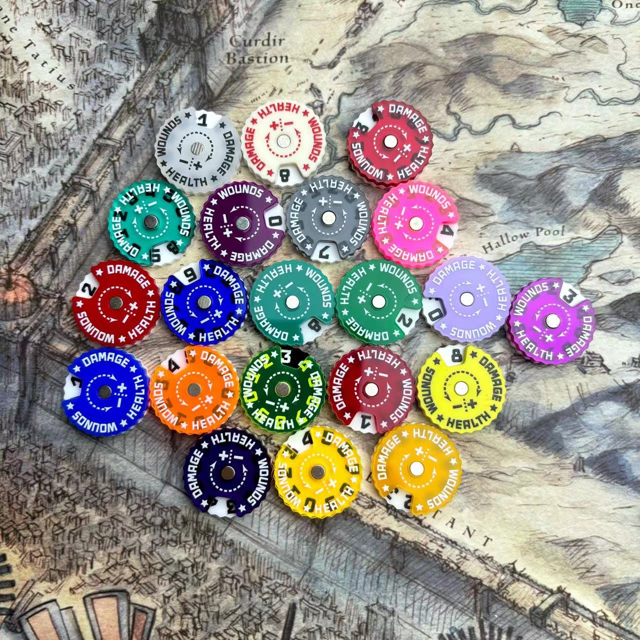 25x25x6mm 상처 추적기 테이블 게임 추적기 2 - Board Game Path 리뷰 및 가격